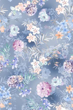 花卉印花花型图片