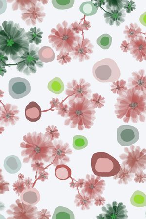 花卉印花花型图片