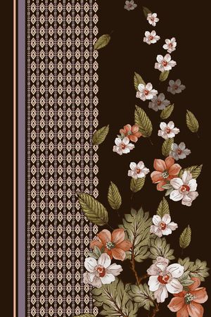 定位花印花花型图片