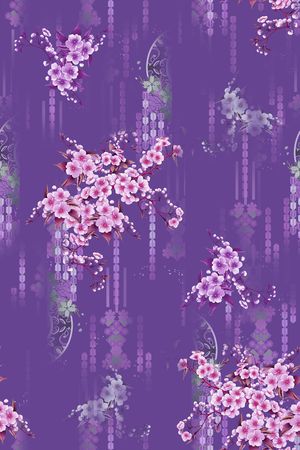 中国风印花花型图片
