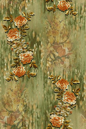 中国风印花花型图片