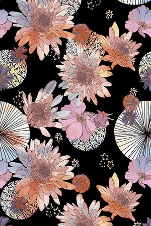 几何印花花型图片