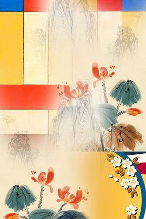 定位花印花花型图片