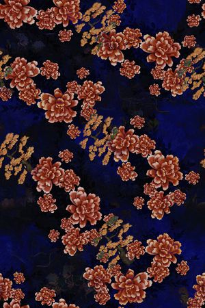 复古印花花型图片