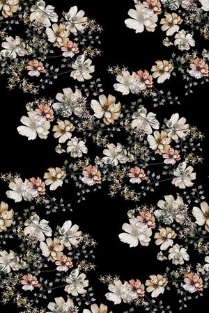 花卉印花花型图片