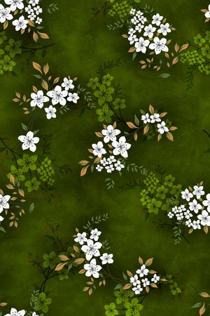 花卉印花花型图片