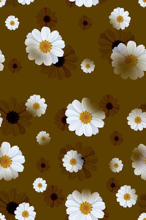 绿植树叶印花花型图片