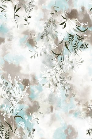 绿植树叶印花花型图片