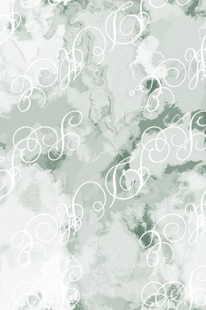 绿植树叶印花花型图片