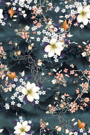 花卉印花花型图片