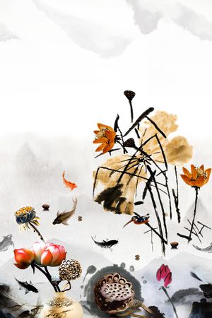 定位花印花花型图片