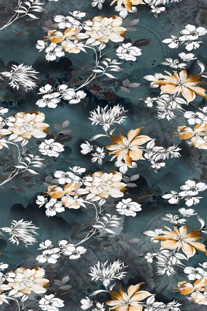 花卉印花花型图片
