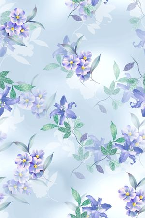 花卉印花花型图片