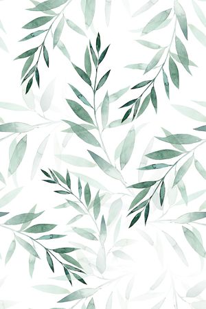 绿植树叶印花花型图片