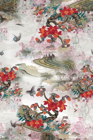 数码花型印花花型图片