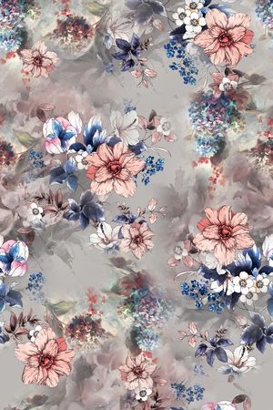肌理印花花型图片