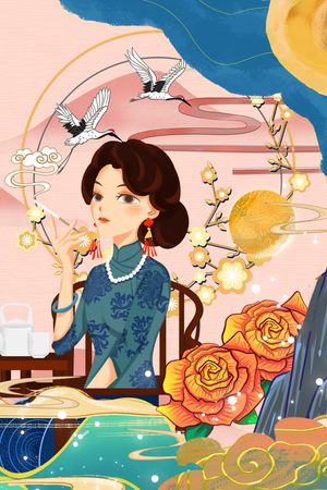 民族风印花花型图片