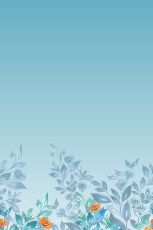 绿植树叶印花花型图片