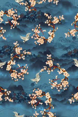 花卉印花花型图片
