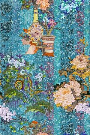 花卉印花花型图片