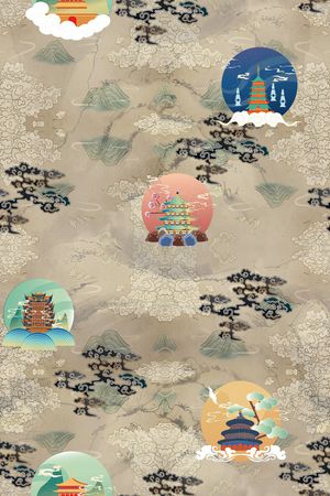 真丝印花花型图片