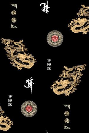 唐装印花花型图片