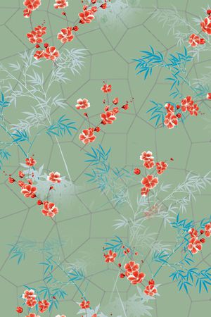 连衣裙印花花型图片