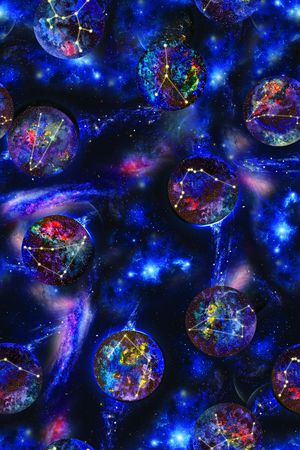 星空印花花型图片
