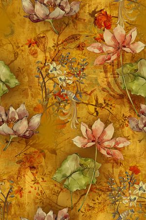 花卉印花花型图片