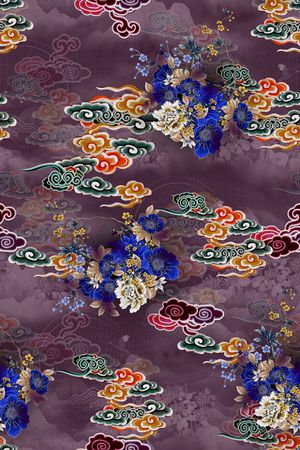 花卉印花花型图片