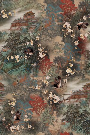香云纱印花花型图片