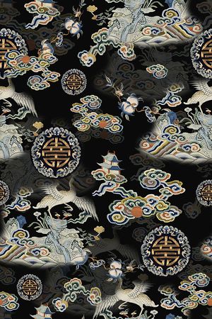 香云纱印花花型图片