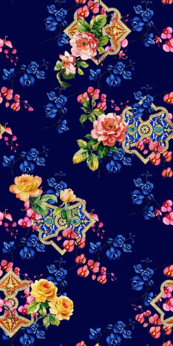 菱形印花花型图片