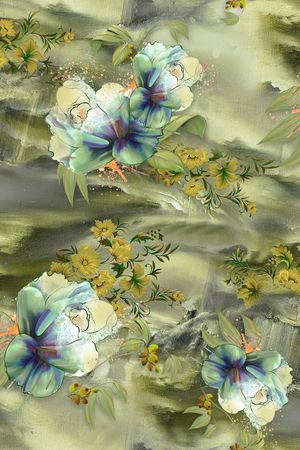 花卉印花花型图片