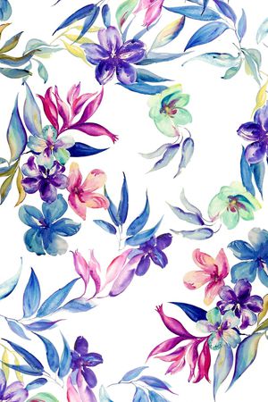 几何花卉印花花型图片