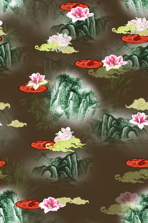 山印花花型图片