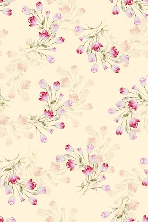 绿植树叶印花花型图片