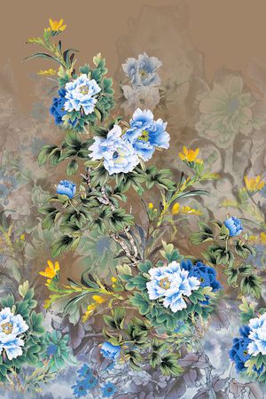 花卉印花花型图片