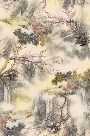 香云纱印花花型图片