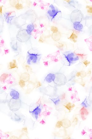 水彩印花花型图片