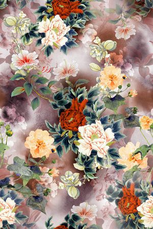 花卉印花花型图片