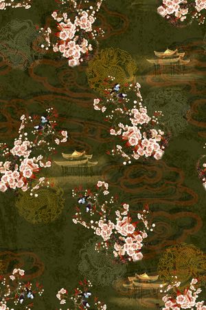 花卉印花花型图片