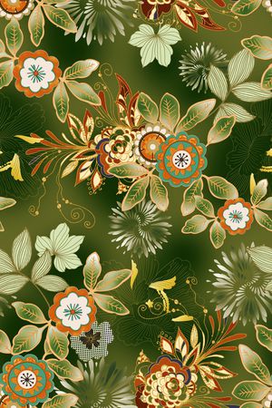 花卉印花花型图片