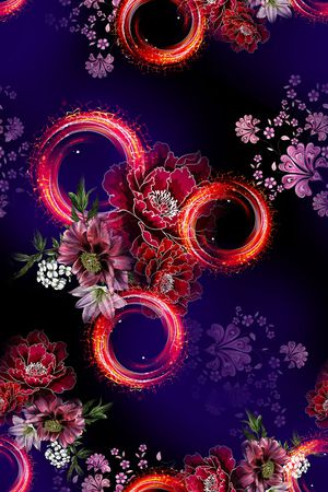 花卉印花花型图片
