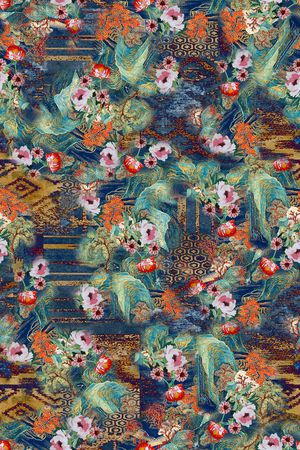 花卉印花花型图片