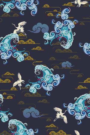 香云纱印花花型图片