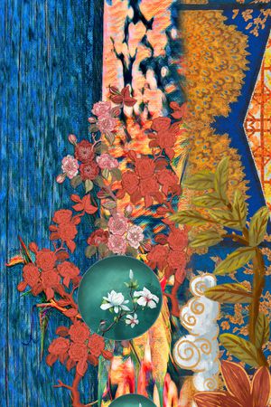 香云纱印花花型图片