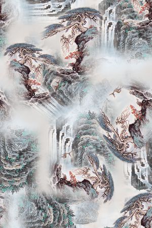 香云纱印花花型图片
