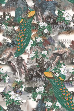 数码花型印花花型图片