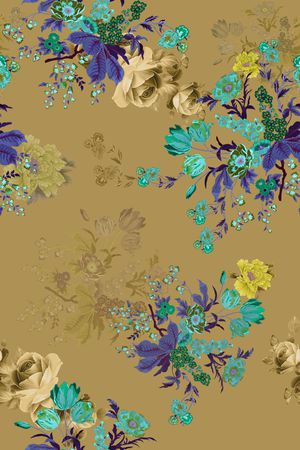 花卉印花花型图片
